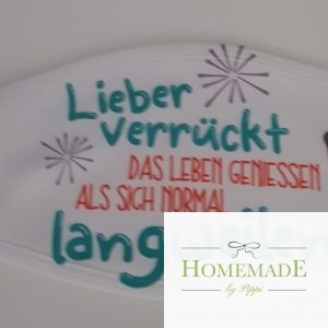 Gesichtsmaske "verrückt"