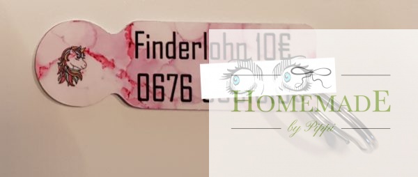 Einkauswagenlöser "Finderlohn Einhorn"